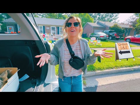 Видео: Эта гаражная распродажа заполнила багажник!!! @thehomeschoolingpicker