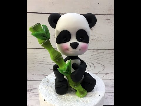 Видео: Лепим Панду из мастики ( прямой эфир из Instagram )fondant panda