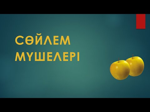 Видео: Сөйлем мүшелері. Түрлері