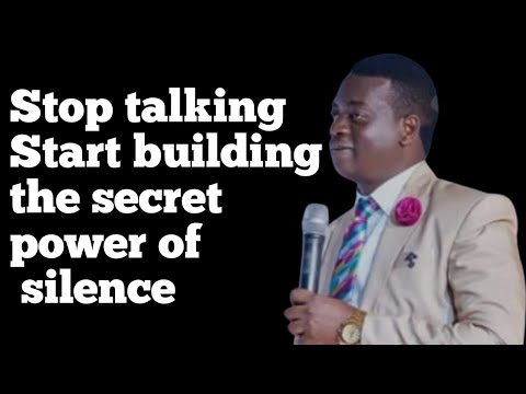 Видео: Перестаньте говорить. Начните развивать тайную силу молчания ||Апостол Ароме Осайи