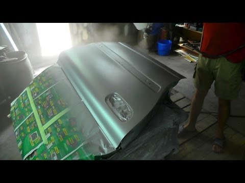 Видео: Как покрасить серебристый металлик,без яблочности