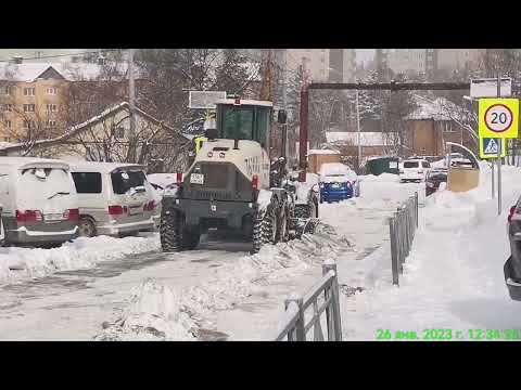 Видео: Южно-Сахалинск, содержание УДС 2023г.