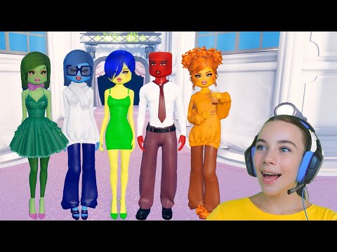 Видео: Я СДЕЛАЛА ЭМОЦИИ ИЗ ГОЛОВОЛОМКИ 2 в ROBLOX Dress To Impress