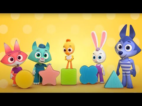Видео: ФИГУРЫ - Цветняшки 21-24 серии 1 сезон - Песенки для детей