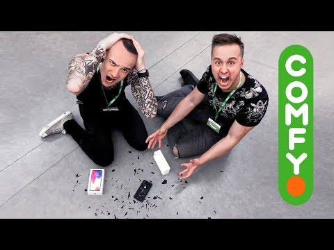 Видео: ФОКУСНИКИ РАЗБИЛИ IPHONE X | ВЫДАЛИ СЕБЯ ЗА РАБОТНИКОВ COMFY