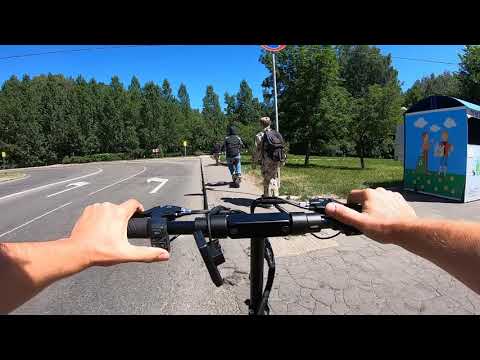 Видео: Пробный заезд kugoo M5, Lux, halten rs-03.