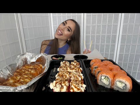 Видео: Мукбанг/Суши🍱Роллы/Болтаем❤️😋