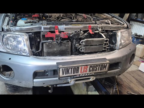 Видео: Установка Лебедки в Ниссан Патрол У61 с доработкой бампера и защитой.