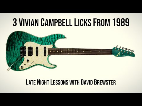 Видео: 3 отрывка Вивиан Кэмпбелл из 1989 года