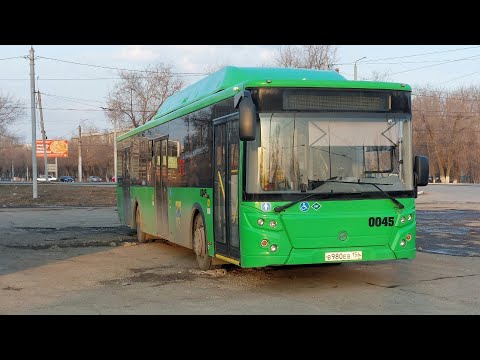 Видео: Прогорел глушитель | ЛиАЗ-5292.67 (CNG) (Weichai & Fast Gear) | борт 0045 | Маршрут 10 | Оренбург