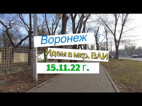 Видео: Воронеж, идем в мкр  ВАИ, 14 11 22 г