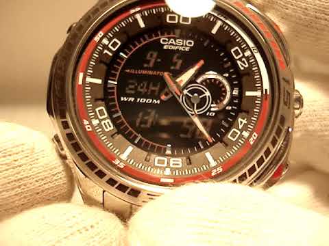 Видео: Настройка Casio Edifice EFA-121D-1A инструкция по управлению электронным и аналоговым временем