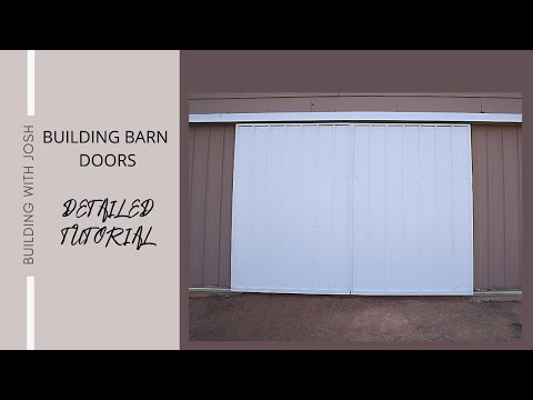 Видео: СТРОИТЕЛЬСТВО АМБАРНЫХ ДВЕРЕЙ//ПОДРОБНОЕ РУКОВОДСТВО//ВНЕШНЯЯ ДВЕРЬ//