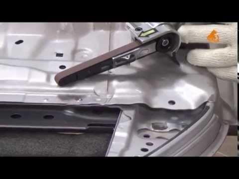 Видео: Пневмомашинка ленточная напильник РМ-91716