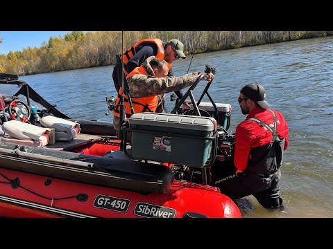 Видео: По реке Лена в Чанчур. Миссия на водомёте выполнена.