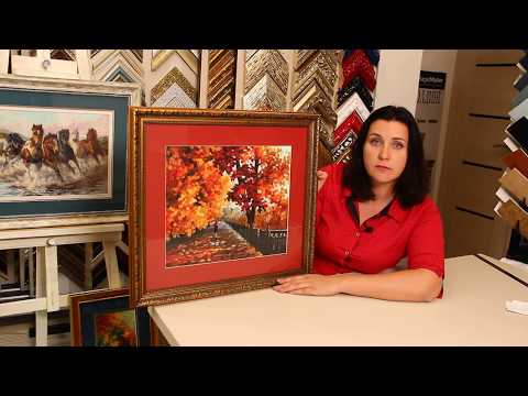 Видео: Вышивка крестиком  "Золотое руно" по мотивам Л. Афремова "Блюз падающей листвы", "Осенний блюз"