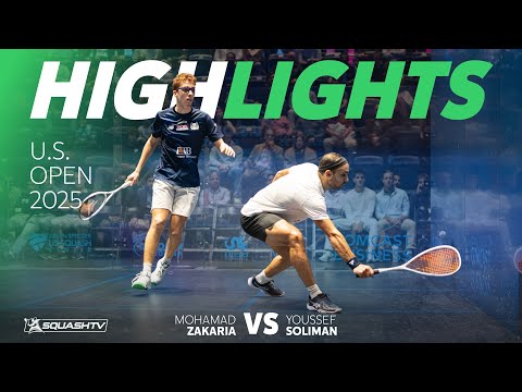 Видео: 🇪🇬 Закария против Солимана 🇪🇬 | Открытый чемпионат США 2025 | Основные моменты 2-го раунда
