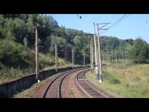 Видео: Из кабины электровоза Бескит (Бескид) - Скатарское (Скотарское, Скотарське, Скатарське) - Воловец