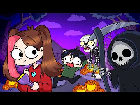 Видео: ПРОВЕЛИ НОЧЬ НА КЛАДБИЩЕ (Анимация Taedi)