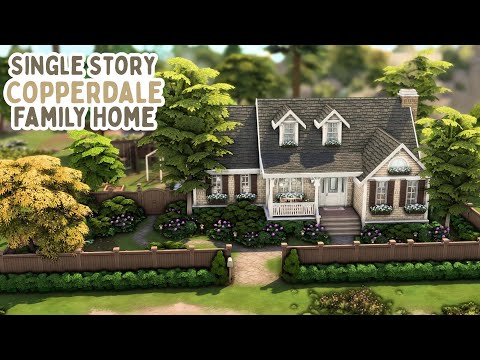 Видео: Маленький семейный дом в Коппердейле🌿The Sims 4 Быстрая сборка || Без CC