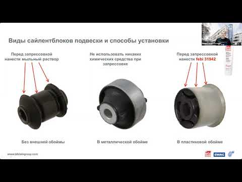 Видео: Сайлентблоки FEBI