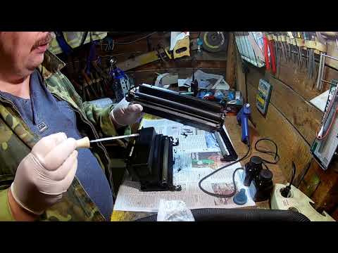 Видео: Заправка фирменного картриджа Samsung MLT D203U на заклёпках