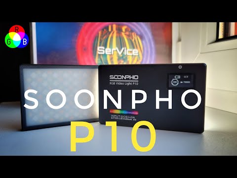 Видео: Soonpho RGB P10 светодиодный, портативный светильник для фото и видеосъемки.