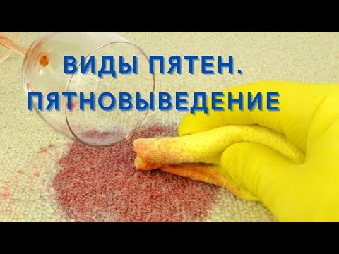 Видео: Виды пятен. Пятновыведение. Основы. Где заказать химию?
