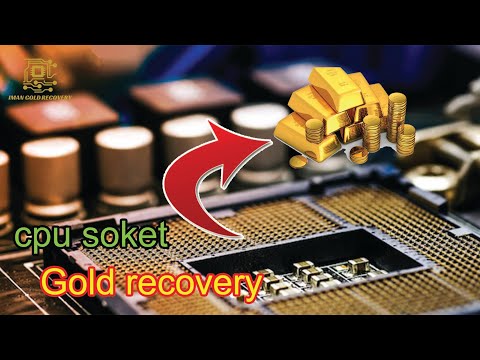 Видео: Восстановление золота из сокетов ЦП. Разъемы процессора.100 ноутбук (часть 6)