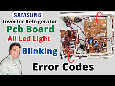 Видео: Светодиод инверторного холодильника Samsung мигает, коды ошибок (1/2/3/5/6/9/11/13)