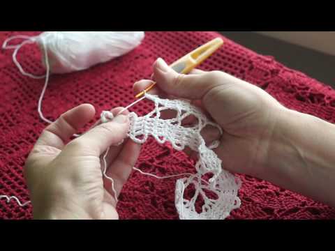 Видео: Вязание кружева в технике брюгге часть 3(crochet Bruges)针织布鲁日 (узор#29)