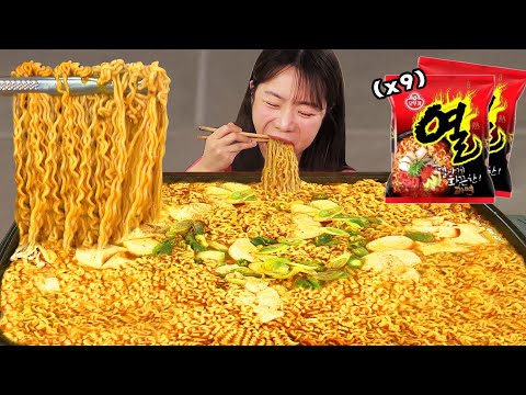 Видео: Шоу с корейской острой лапшой быстрого приготовления ㅣramen MUKBANG