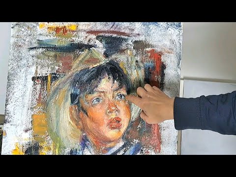 Видео: Техника живописи Фешина. Грунт и палитра. Второй слой. Исправление ошибок. Копирую портрет.