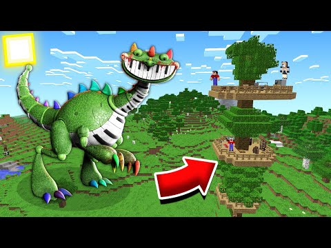 Видео: ПИАНОЗАВР НАПАЛ НА НАШ ДОМ НА ДЕРЕВЕ В МАЙНКРАФТ! | Глазастая Морда Minecraft