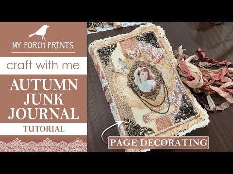 Видео: Мастер-класс по оформлению осеннего журнала из хлама! 🍂 | Часть 2 | Творите вместе со мной! | Мои...