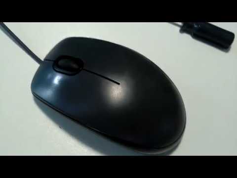 Видео: Как разобрать и собрать мышку компьютерную Logitech M100