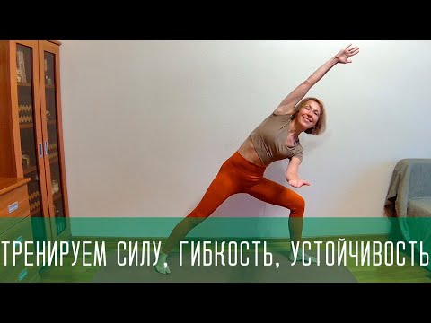 Видео: Жиросжигающая тренировка "Сила + гибкость + устойчивость"