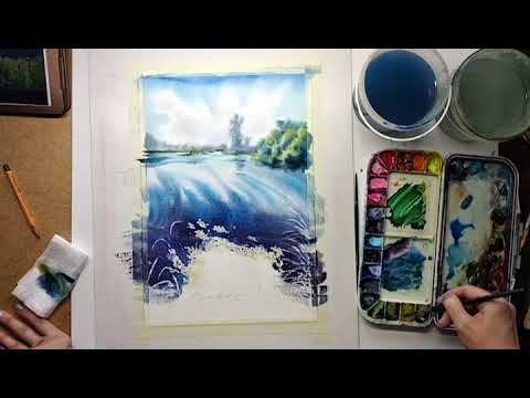 Видео: Пейзаж с водой