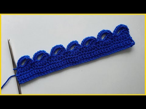 Видео: Обвязка края изделия крючком. Кайма крючком. Вязание крючком / Product edge trim