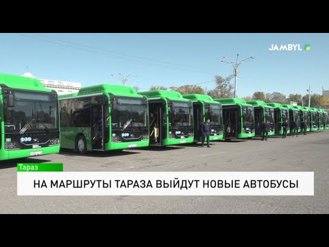 Видео: На маршруты Тараза выйдут новые автобусы