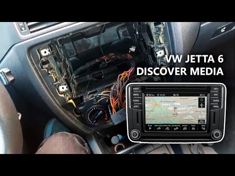 Видео: Установка Discover Media (Composition) на VW Jetta 6. CAN шина, USB хаб, микрофон и тд.