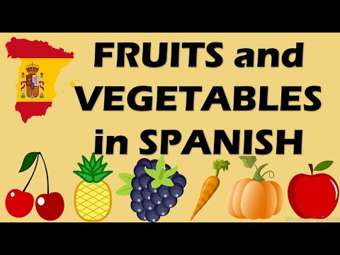 Видео: Выучите названия фруктов и овощей на испанском языке