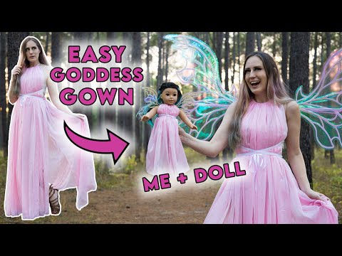 Видео: Как сшить это великолепное платье богини (для вас и куклы American Girl)!
