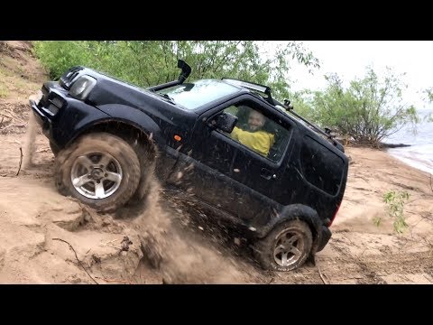 Видео: Сузуки Jimny против мокрого песка. Заливные луга