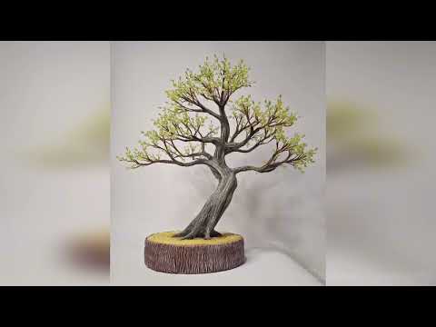 Видео: Дерево из бисера. tutorial