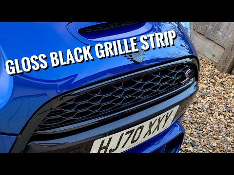 Видео: Замена черной полосы решетки радиатора MINI F56 COOPER S!!