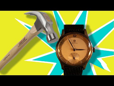 Видео: Сломанная OMEGA отремонтирована молотком. Балансир восстановлен, прекрасная Omega 1950 года, обсл...