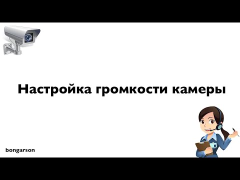 Видео: Настройка громкости звука на камере