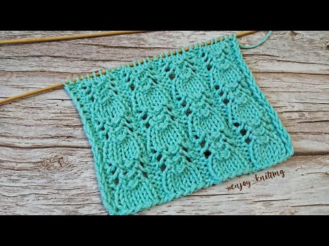 Видео: НЕЖНЫЙ Ажурный Узор спицами | Lace and romantic knitting pattern