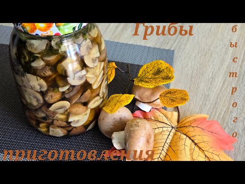 Видео: Маринованные Грибы быстрого приготовления! *